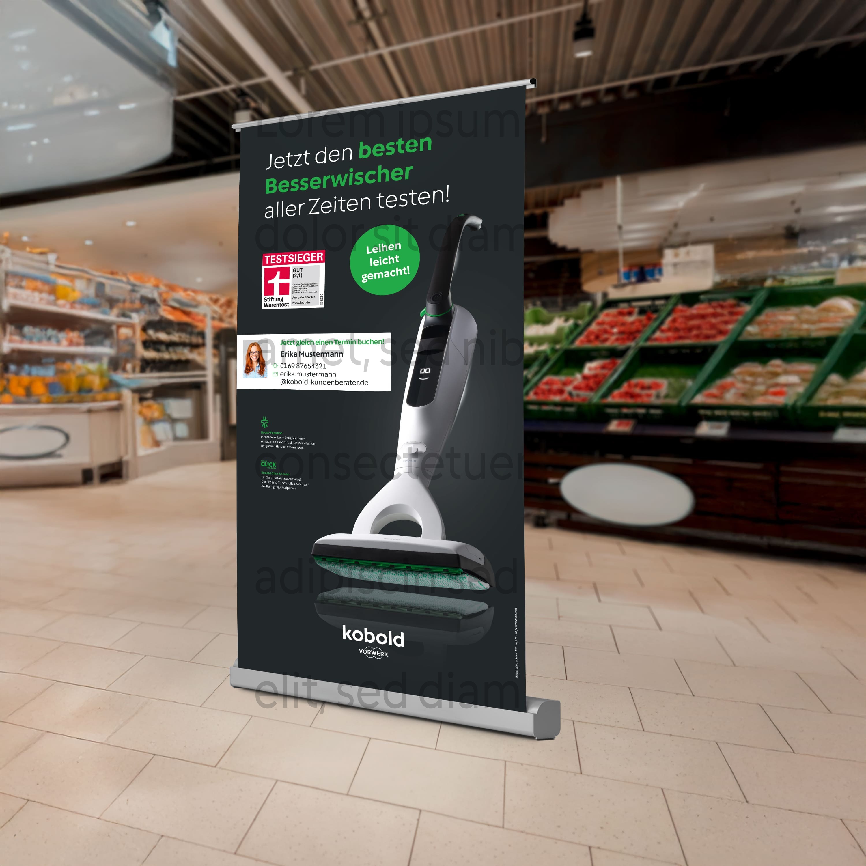 RollUp Austauschdruck VK7 Leihgerät V2 100 x 200 cm personalisiert