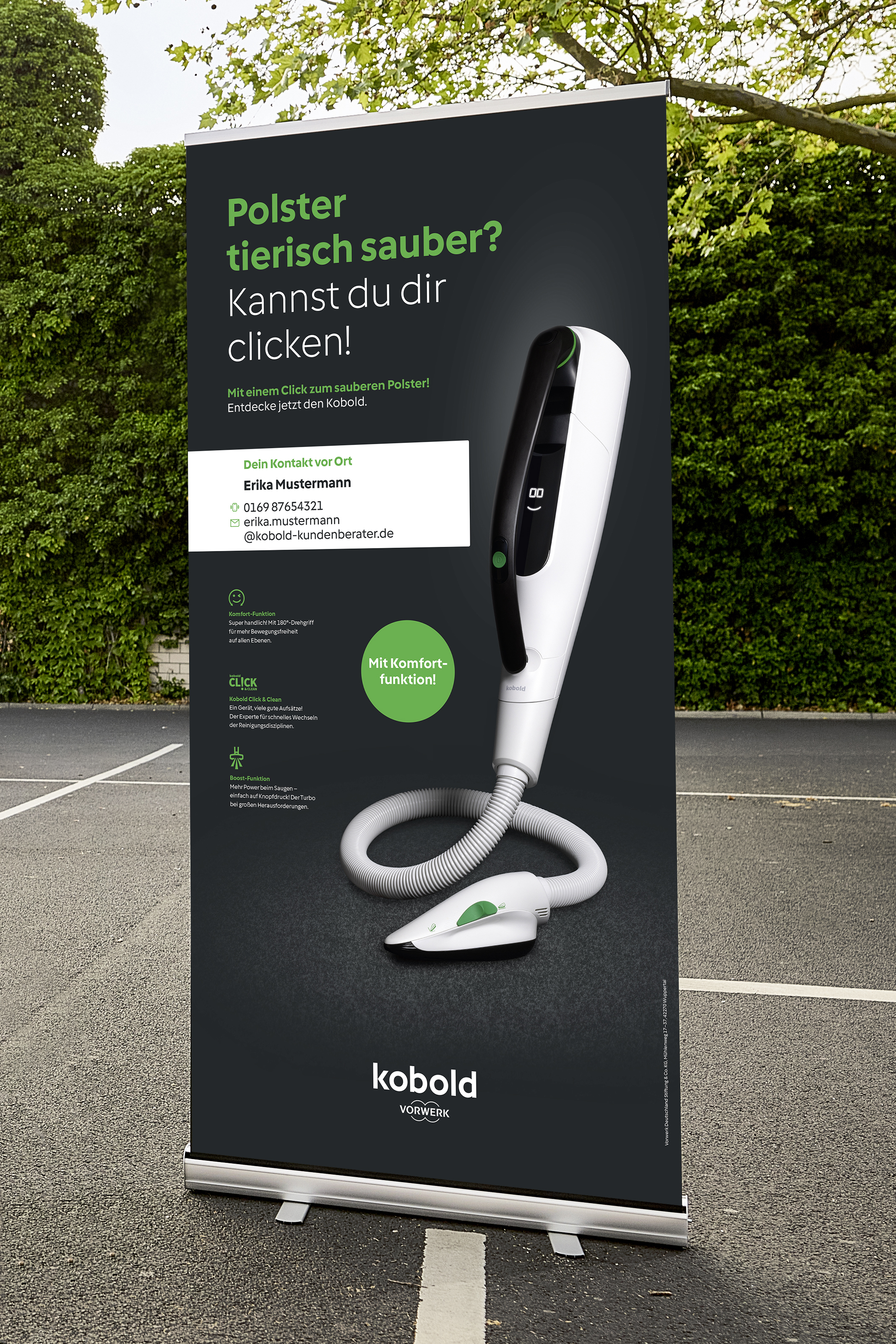 RollUp Polster Sauber 100x200cm, personalisiert ohne Bild
