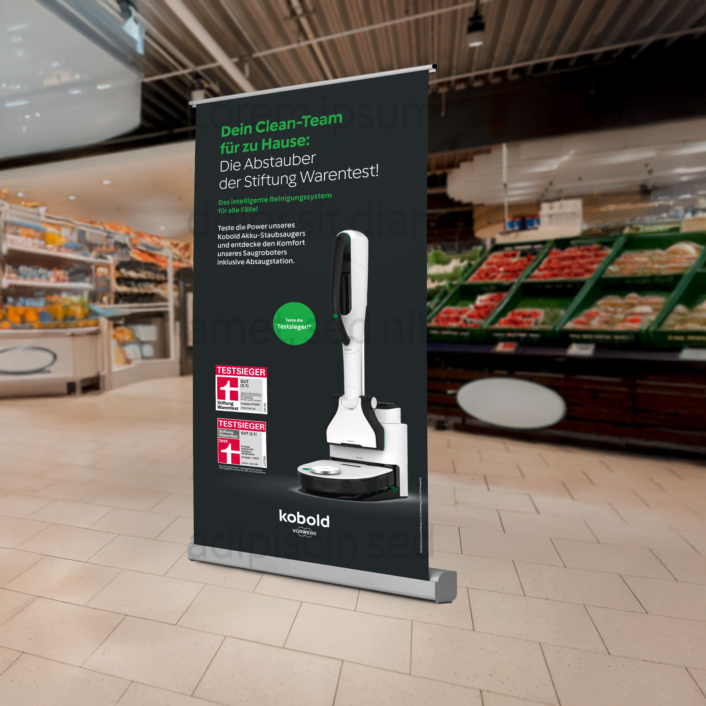 RollUp Austauschdruck SysTeam 100x200cm